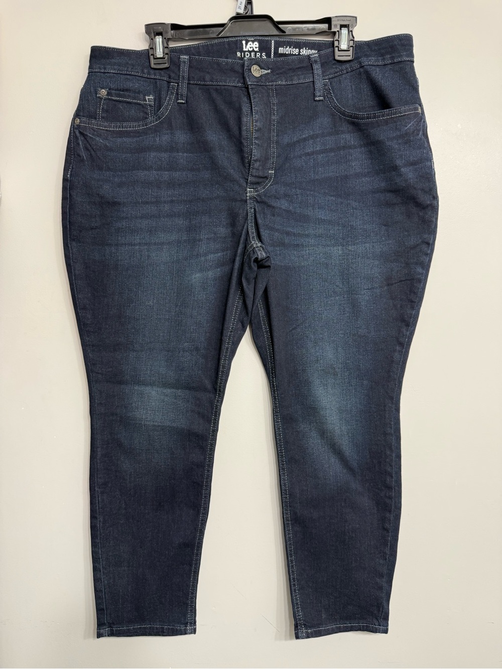 Lee Midrise Skinny Jeans Deep Indigo